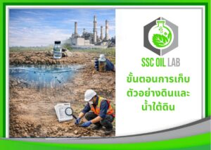 ขั้นตอนเก็บตัวอย่างดินและน้ำใต้ดิน